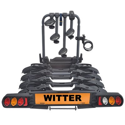 Witter "Pure Instinct" Towball Mounted 4 Bike Cycle Carrier with foldable rails ZX704 - Letang Auto Electrical Vehicle Parts