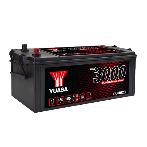 YBX3623 Yuasa 12V 180Ah 1175A Super Heavy Duty SMF Commercial Vehicle Battery - Letang Auto Electrical Vehicle Parts