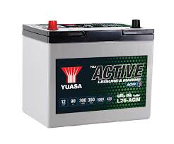 Yuasa L-26 AGM Active leisure and marine deep cycle battery (L26-AGM) - Letang Auto Electrical Vehicle Parts