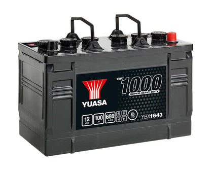 Yuasa YBX1643 12V 100Ah 680A Super Heavy Duty Commercial Vehicle Battery - Letang Auto Electrical Vehicle Parts