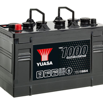 Yuasa YBX1664 12V 110Ah 750A Super Heavy Duty Commercial Vehicle Battery - Letang Auto Electrical Vehicle Parts