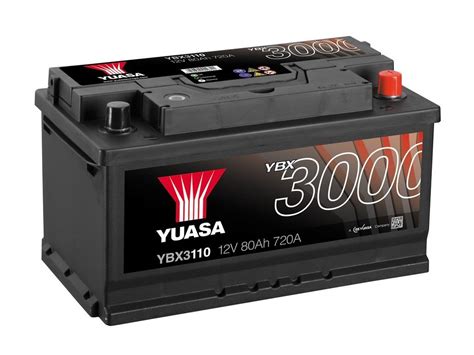 Yuasa YBX3110 car battery sealed 12v 80ah - Letang Auto Electrical Vehicle Parts