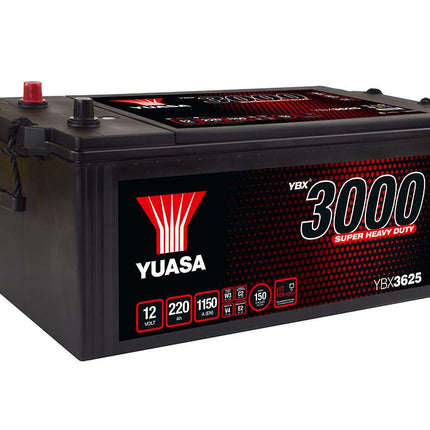 Yuasa YBX3625 12V 220Ah 1150A Super Heavy Duty SMF Commercial Vehicle Battery - Letang Auto Electrical Vehicle Parts