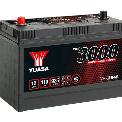 Yuasa YBX3642 12V 110Ah 925A Super Heavy Duty SMF Commercial Vehicle Battery - Letang Auto Electrical Vehicle Parts