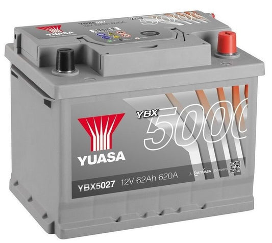 Yuasa YBX5027 Silver high performance 12V 62AH 620CCA - Letang Auto Electrical Vehicle Parts