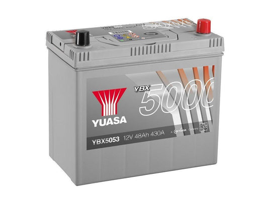 Yuasa YBX5053 car battery silver 12V 48AH - Letang Auto Electrical Vehicle Parts