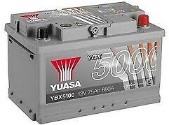 Yuasa YBX5100 Silver High Performance SMF Batteries - Letang Auto Electrical Vehicle Parts