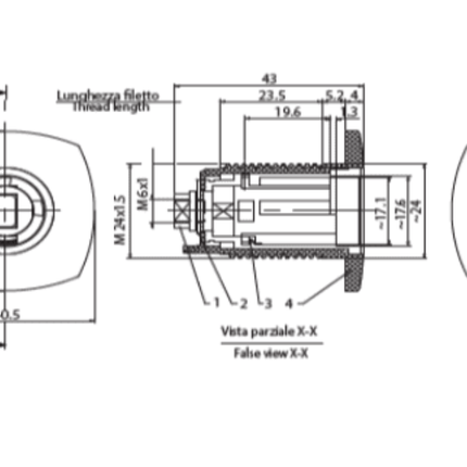 Zadi square push lock - Letang Auto Electrical Vehicle Parts