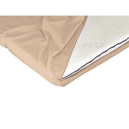 Zipped Sheet for Duvalay Compact Travel Topper 2.5cm Thick- Cappuccino - Letang Auto Electrical Vehicle Parts